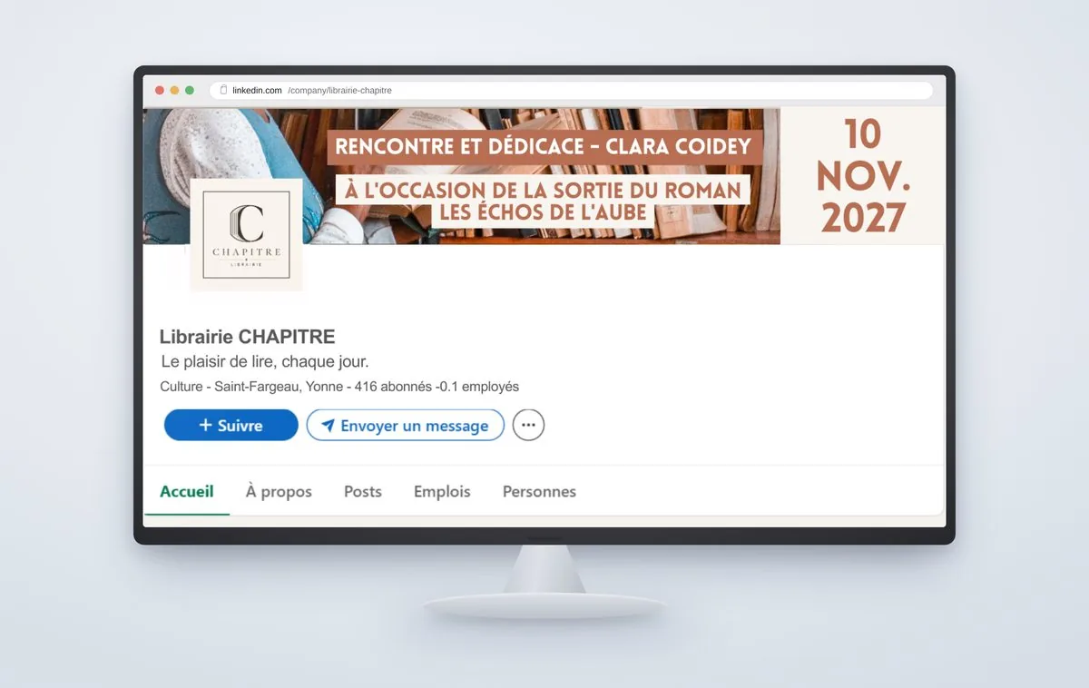 Habillage de page LinkedIn